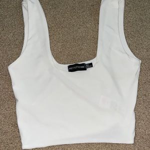 Pretty little thing white crop